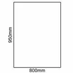 Glass Hearth (Rectangle) - 950mm x 800mm