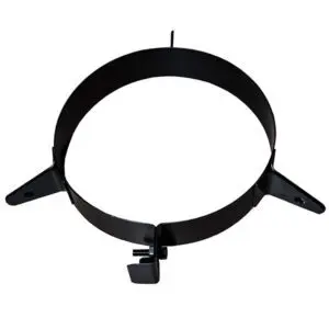 Guy Wire Bracket - Twin Wall Pipe 200mm (Black)