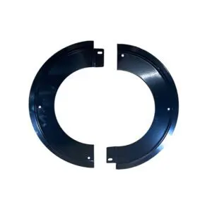 (DISCONTINUED) 150mm  Decorative Collar, Gloss Black, Single Wall Flue Pipe