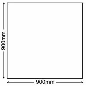 Glass Hearth (Square) - 900mm x 900mm
