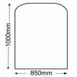 Sandstone Hearth (Standard, Medium) - 850mm x 1000mm (Various Colours)