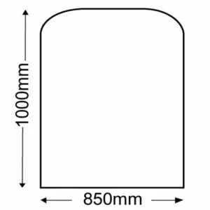 Granite Hearth (Standard, Polished, Medium) - 850mm x 1000mm