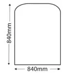Glass Hearth (Standard, Small) - 840mm x 840mm