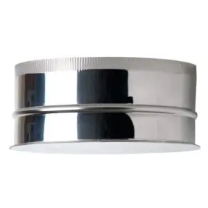 (DISCONTINUED) Tee Cap - Twin Walled Pipe 125mm (Stainless)