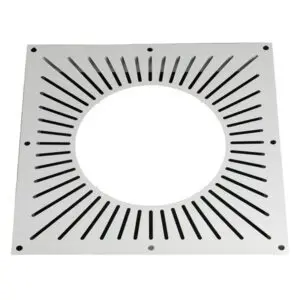 Ventilated Fire Stop Plate - Twin Wall Pipe 150mm (White)