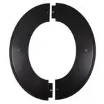 125mm Angled Decorative Collar, Single Wall Flue Pipe, Matt Black