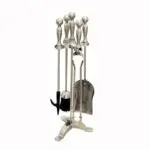 (DISCONTINUED) Fireside Ball Top Tool Set (Satin Nickel)