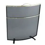 (DISCONTINUED) Classic Fire Screen Curved Deluxe (Brass Trim)