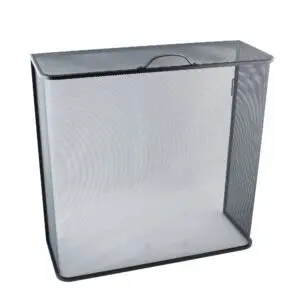 Classic Fire Screen Box Closed Height 24" (All Black)