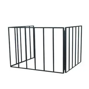 Classic Fire Screen Stove Guard (All Black)