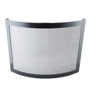 (DISCONTINUED) Modern Fire Screen/Spark Guard (All Black)