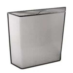 Classic Fire Screen Bent Box Height 22" (All Black)