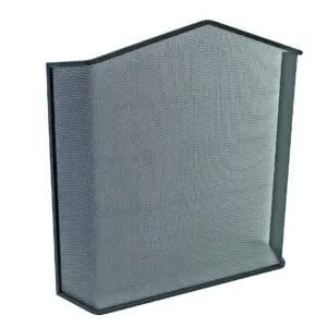 Classic Fire Screen Gothic Arch (All Black)