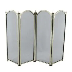 Fire Screen 4 Fold (Brass Plated)