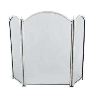 (DISCONTINUED) Fire Screen 3 Fold Height 29" (Pewter Plated)