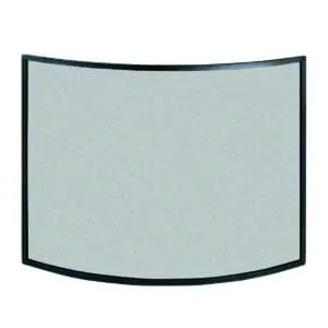 (DISCONTINUED) Fire Screen Narrow Curved (Black)