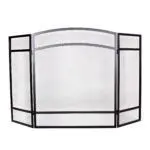 Fire Screen 3 Fold Basic (Black)