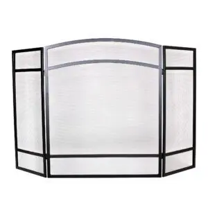 Fire Screen 3 Fold Basic (Black)