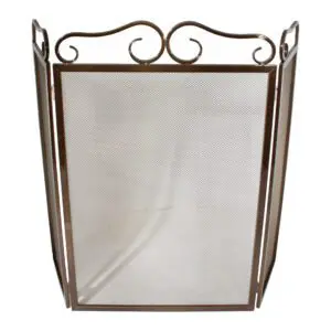 (DISCONTINUED) Fire Screen 3 Fold Dec Height 28" (Bronze)