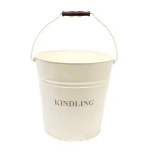 Fireside Large Kindling Bucket (Ivory)
