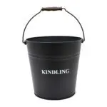 Fireside Large Kindling Bucket (Black)