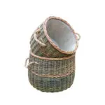 Fireside 'Country' Log Baskets - Set Of 2