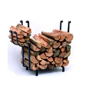 (DISCONTINUED) Fireside 'Harton' Log Rack (Black)