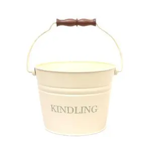 Fireside Small Kindling Bucket (Ivory)