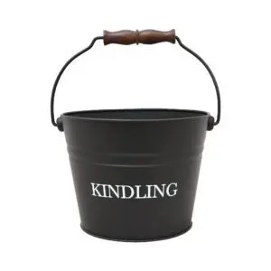 Fireside Small Kindling Bucket (Black)