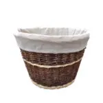 Fireside Elasticated White Liner For Round Rustic Log Basket 23102