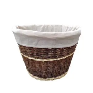 Fireside Elasticated White Liner For Round Rustic Log Basket 23102