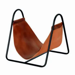 (DISCONTINUED) Fireside Apache Leather Log Holder