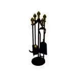 Fireside Acorn Tool Set (Black & Antique)