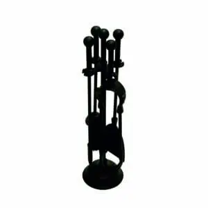 Fireside Modern Ball Top Tool Set (Black)