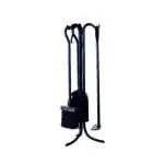 Fireside Wood Stove Tool Set (All Black)