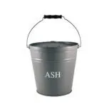Fireside Large Ash Bucket & Lid (Grey)