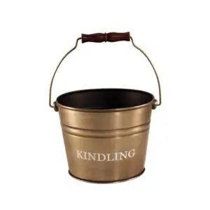Fireside Small Kindling Bucket (Antique Pewter)