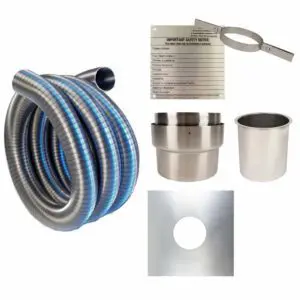 Installation Kit 1 and  Flexible Flue Liner - 125mm (5 inch) 316 Grade