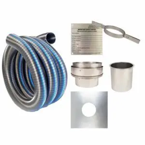 Installation Kit 4 and  Flexible Flue Liner - 200mm (8 inch) 316 Grade