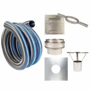 Installation Kit 5 and  Flexible Flue Liner - 200mm (8 inch) 316 Grade