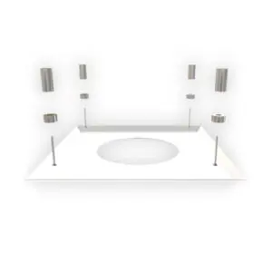 Fire Stop Cover Plate (White) for 150mm KW Pro Twin Wall