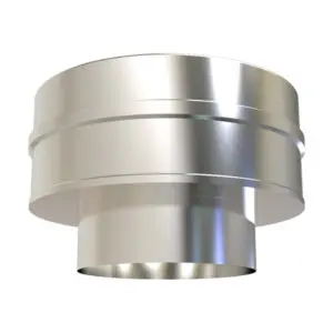 Flat Increasing Adapter From Single Wall -5"-6" (Stainless) KW Pro