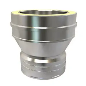 Flexible Liner Adapter to Twin Wall 200mm (Stainless) KW Pro