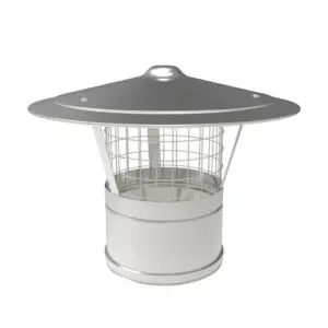 Rain Cap with Birdguard 125mm (Stainless) KW Pro