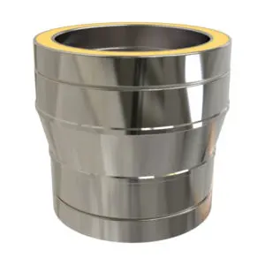 Increasing Adapter, Twin Wall to Twin Wall, 6" to 7", Stainless