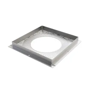 Ventilated Fire Stop Plate 200mm (White) KW Pro