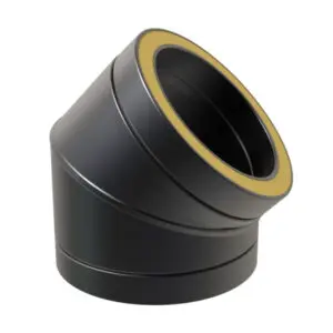 45° Elbow 175mm (Black) KW Pro
