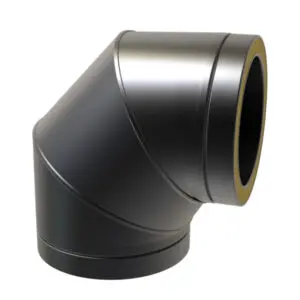 90° Elbow 150mm (Black) KW Pro