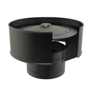 Anti-Wind Cowl 125mm (Black) KW Pro