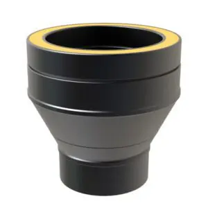 KW Pro Increasing Adapter From Single Wall 5"-6" - Black